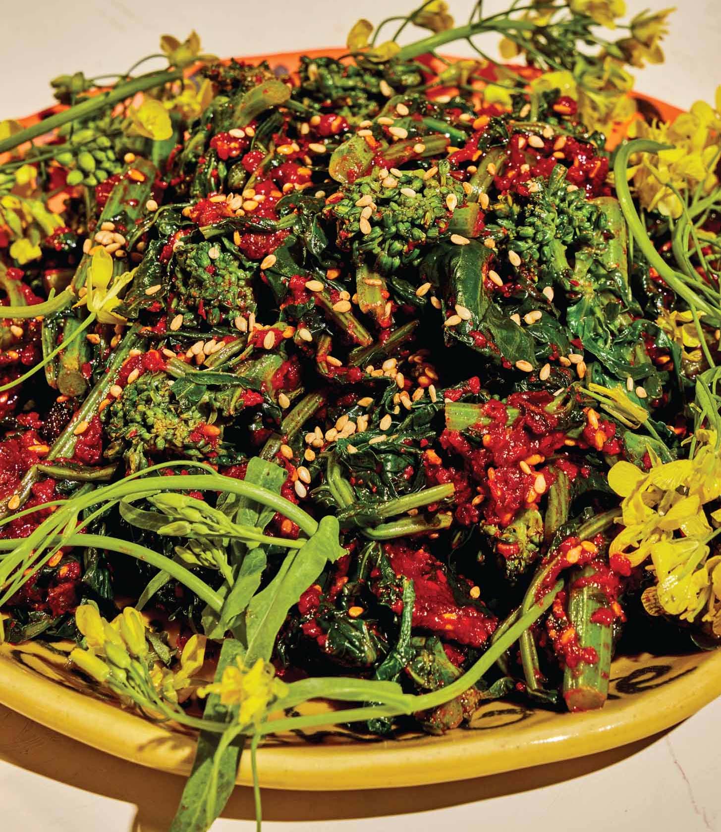 Spicy Kimchi Broccoli Rabe